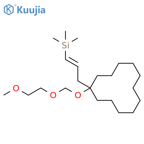 Silane, [3-[1-[(2-methoxyethoxy)methoxy]cyclododecyl]-1-propenyl]trimethyl-, (E)- (9CI) structure