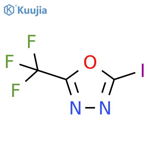 2-iodo-5-(trifluoromethyl)-1,3,4-oxadiazole structure