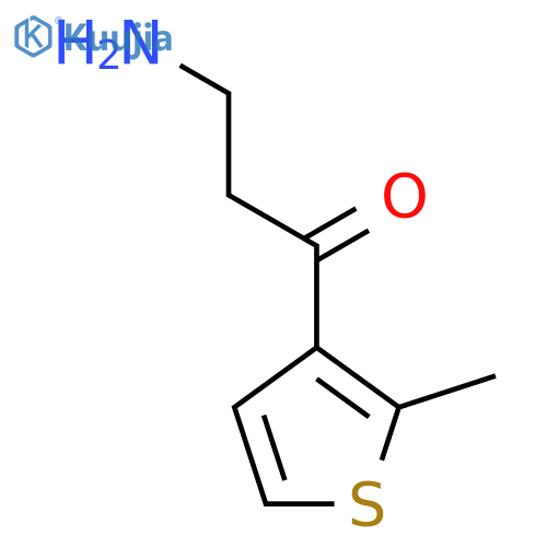 3-Amino-1-(2-methylthiophen-3-yl)propan-1-one structure