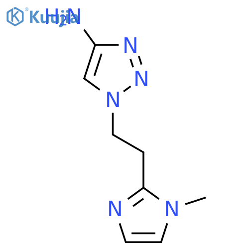 1-2-(1-methyl-1H-imidazol-2-yl)ethyl-1H-1,2,3-triazol-4-amine structure