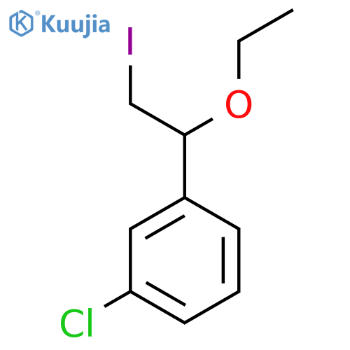 1-chloro-3-(1-ethoxy-2-iodoethyl)benzene structure