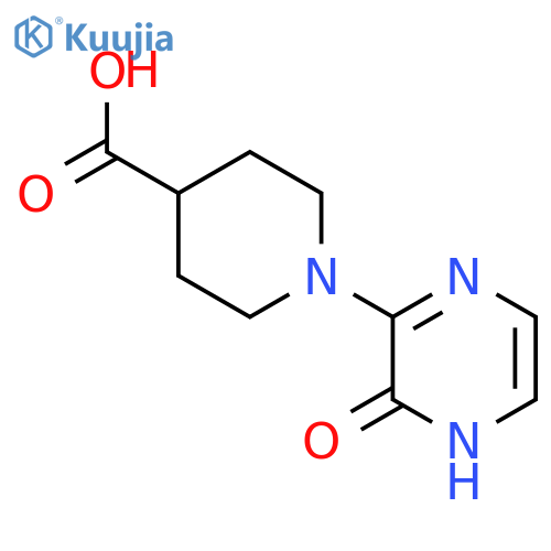 1-(3-Oxo-3,4-dihydropyrazin-2-yl)piperidine-4-carboxylic acid structure