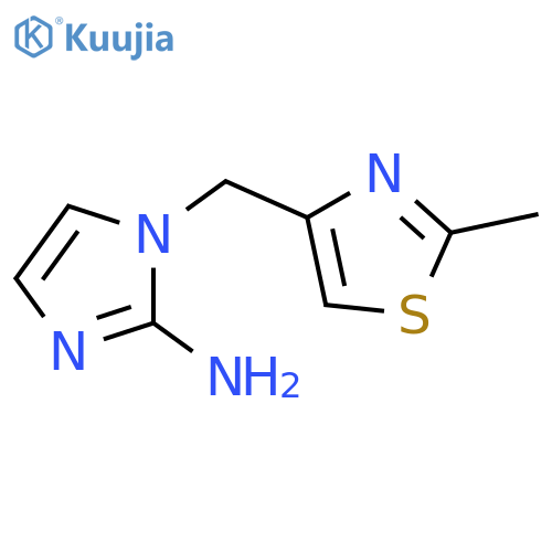1-(2-methyl-1,3-thiazol-4-yl)methyl-1H-imidazol-2-amine structure