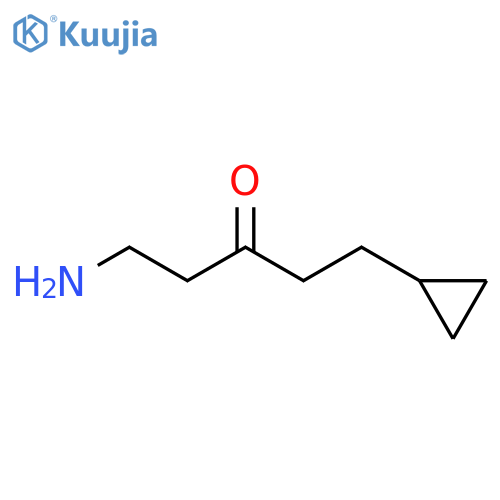 3-Pentanone, 1-amino-5-cyclopropyl- structure