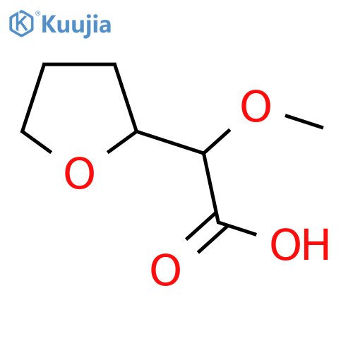 2-Methoxy-2-(oxolan-2-yl)acetic acid structure