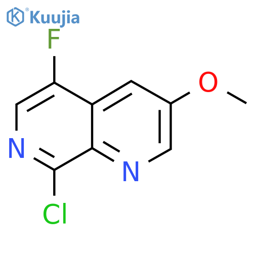 8-Chloro-5-fluoro-3-methoxy-1,7-naphthyridine structure