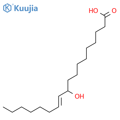 11-Octadecenoic acid, 10-hydroxy-, (11E)- structure