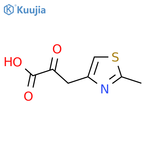 3-(2-methyl-1,3-thiazol-4-yl)-2-oxopropanoic acid structure