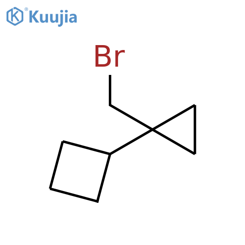 Cyclobutane, [1-(bromomethyl)cyclopropyl]- structure