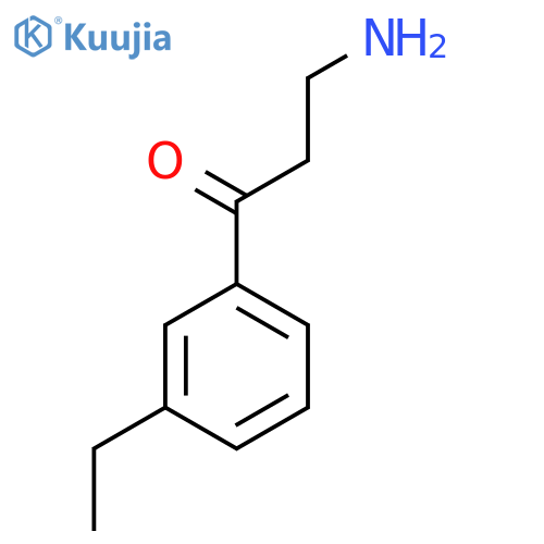 3-amino-1-(3-ethylphenyl)propan-1-one structure