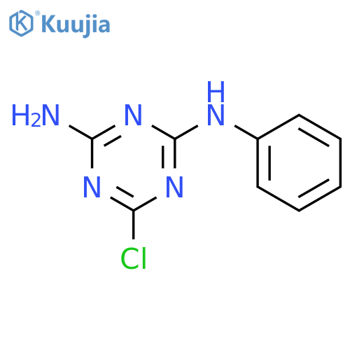 6-chloro-N2-phenyl-1,3,5-triazine-2,4-diamine structure