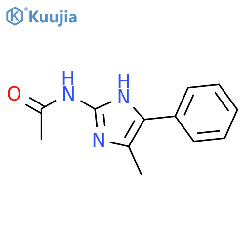 N-(4-methyl-5-phenyl-1H-imidazol-2-yl)-Acetamide structure