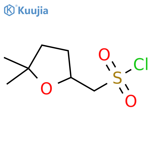 (5,5-dimethyloxolan-2-yl)methanesulfonyl chloride structure