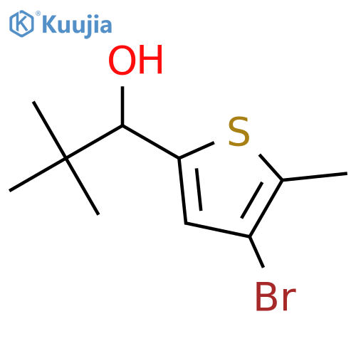 4-Bromo-α-(1,1-dimethylethyl)-5-methyl-2-thiophenemethanol structure