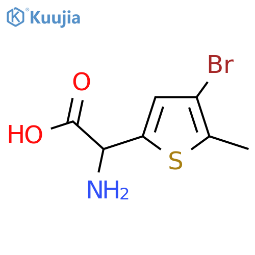 2-Thiopheneacetic acid, α-amino-4-bromo-5-methyl- structure