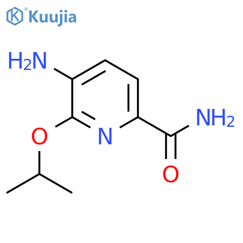 5-Amino-6-(propan-2-yloxy)pyridine-2-carboxamide structure
