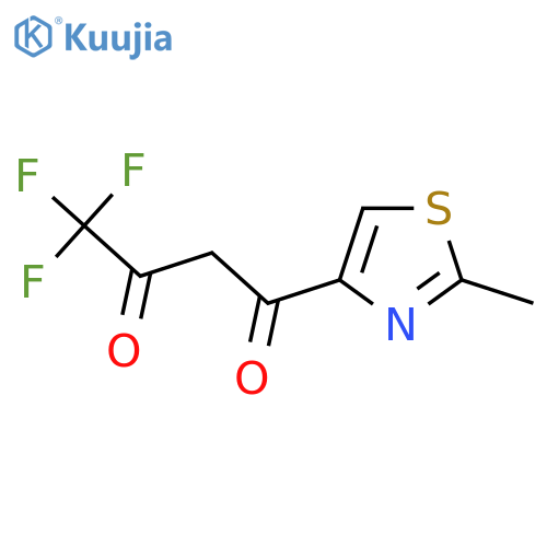4,4,4-trifluoro-1-(2-methyl-1,3-thiazol-4-yl)butane-1,3-dione structure