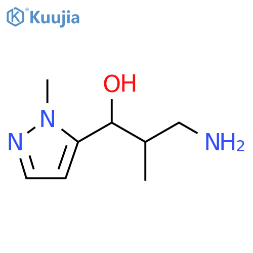 1H-Pyrazole-5-methanol, α-(2-amino-1-methylethyl)-1-methyl- structure