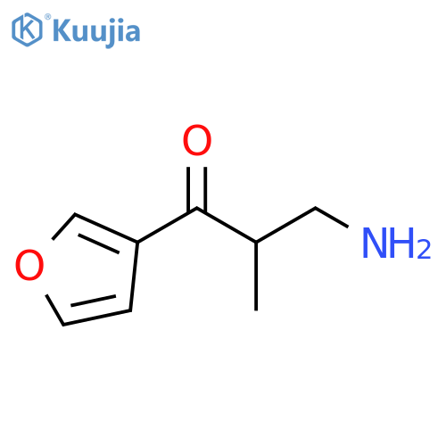 1-Propanone, 3-amino-1-(3-furanyl)-2-methyl- structure