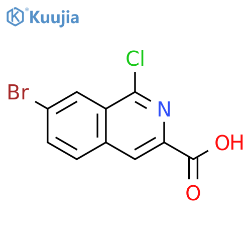 7-bromo-1-chloroisoquinoline-3-carboxylic acid structure