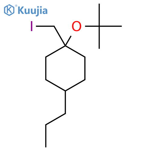 1-(tert-butoxy)-1-(iodomethyl)-4-propylcyclohexane structure