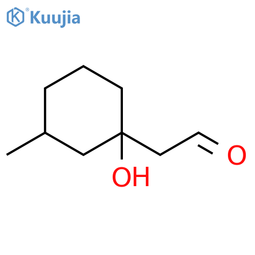 Cyclohexaneacetaldehyde, 1-hydroxy-3-methyl- structure