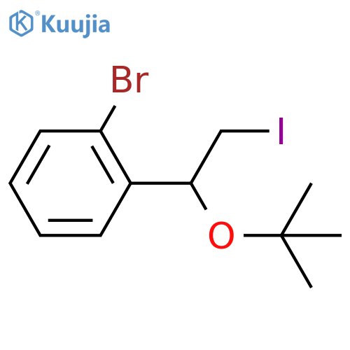 1-bromo-2-1-(tert-butoxy)-2-iodoethylbenzene structure