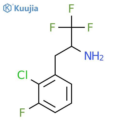 3-(2-Chloro-3-fluorophenyl)-1,1,1-trifluoropropan-2-amine structure