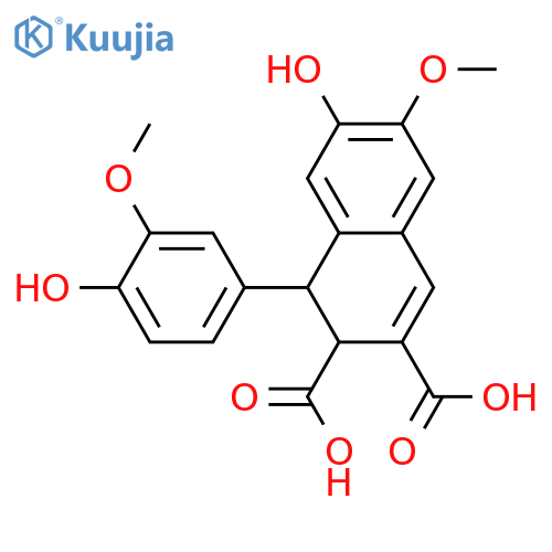 2,7'-Cyclo-3',4,4',5-tetrahydroxy-8,8'-lign-7-ene-9,9'-dioic acid; (7'R,8'S)-form, 3',5-Di-Me ether structure
