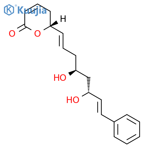 2H-Pyran-2-one,6-[(1E,4S,6R,7E)-4,6-dihydroxy-8-phenyl-1,7-octadien-1-yl]-5,6-dihydro-, (6R)- structure