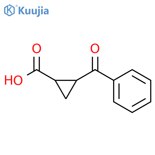 Cyclopropanecarboxylicacid, 2-benzoyl-, cis- (8CI,9CI) structure