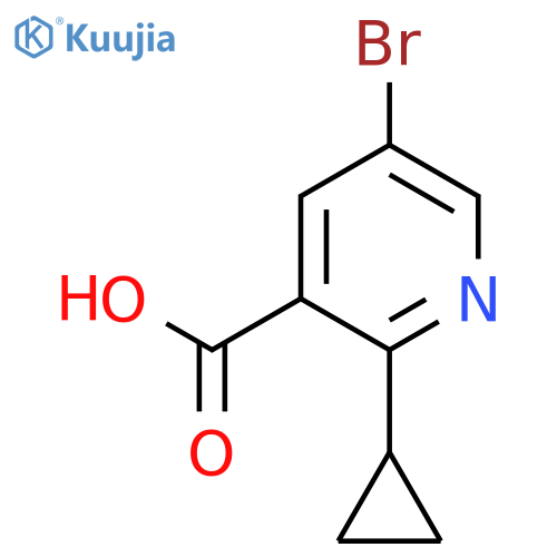 5-Bromo-2-cyclopropylpyridine-3-carboxylic acid structure