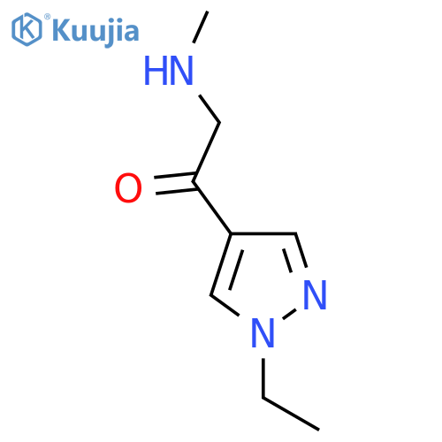 1-(1-ethyl-1H-pyrazol-4-yl)-2-(methylamino)ethan-1-one structure