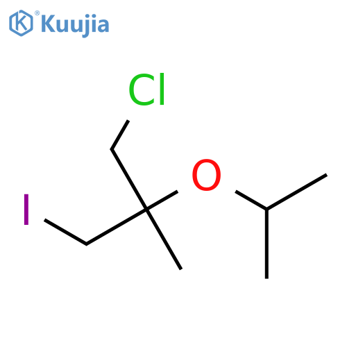 1-Chloro-3-iodo-2-methyl-2-(propan-2-yloxy)propane structure
