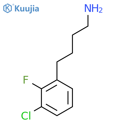 4-(3-Chloro-2-fluorophenyl)butan-1-amine structure