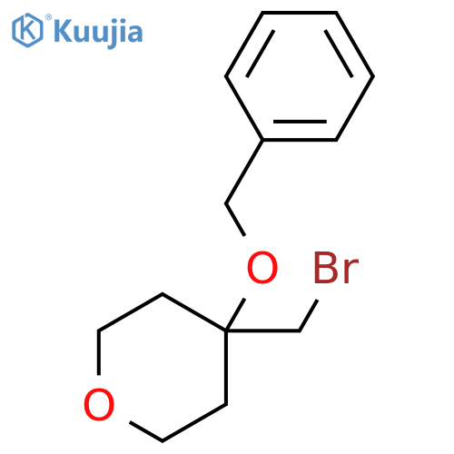 4-(benzyloxy)-4-(bromomethyl)oxane structure