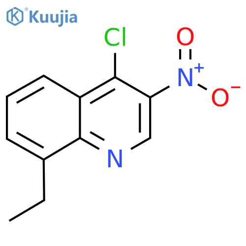 4-Chloro-8-ethyl-3-nitroquinoline structure