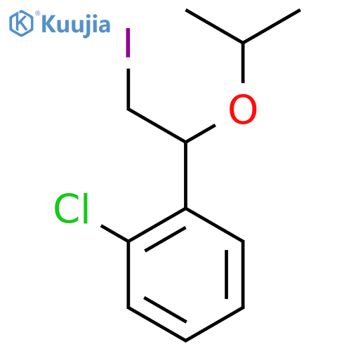 1-chloro-2-2-iodo-1-(propan-2-yloxy)ethylbenzene structure