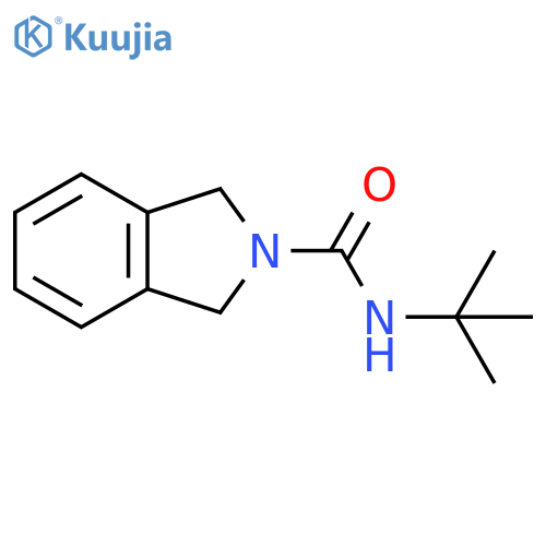 N-tert-butyl-2,3-dihydro-1H-isoindole-2-carboxamide structure