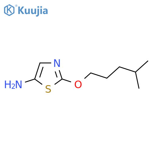 2-(4-methylpentyl)oxy-1,3-thiazol-5-amine structure