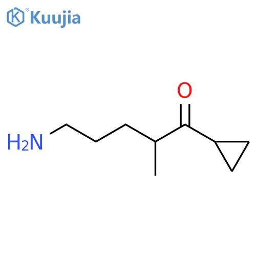 5-Amino-1-cyclopropyl-2-methylpentan-1-one structure