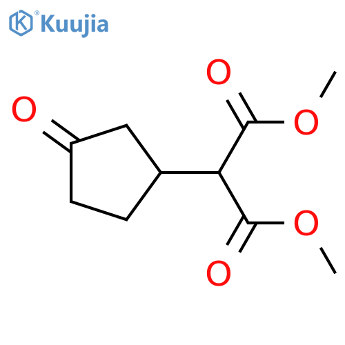 Propanedioic acid, [(1S)-3-oxocyclopentyl]-, dimethyl ester structure