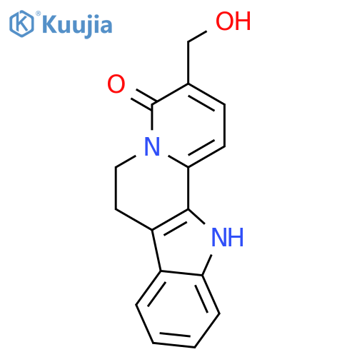 Indolo[2,3-a]quinolizin-4(6H)-one, 7,12-dihydro-3-(hydroxymethyl)- structure