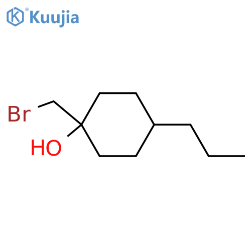 1-(Bromomethyl)-4-propylcyclohexan-1-ol structure