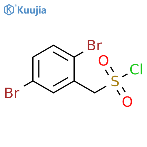 (2,5-dibromophenyl)methanesulfonyl chloride structure