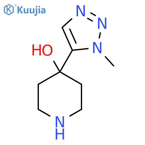 4-(1-methyl-1H-1,2,3-triazol-5-yl)piperidin-4-ol structure