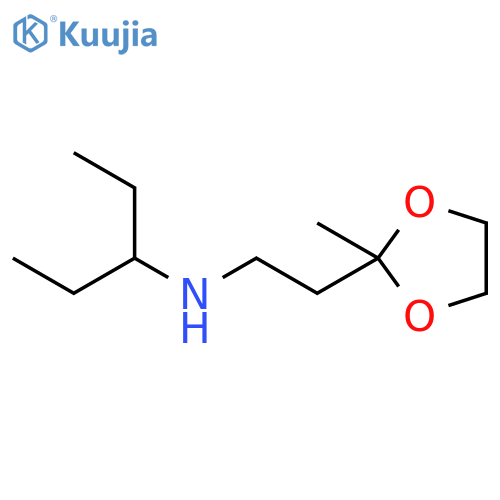 1,3-Dioxolane-2-ethanamine, N-(1-ethylpropyl)-2-methyl- structure