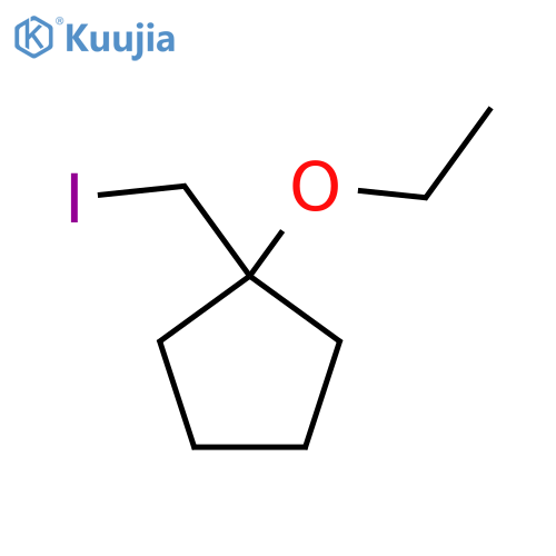 1-Ethoxy-1-(iodomethyl)cyclopentane structure