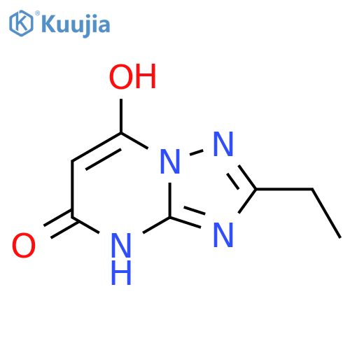 2-ethyl-7-hydroxy-4H,5H-1,2,4triazolo1,5-apyrimidin-5-one structure
