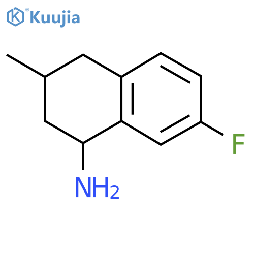 7-Fluoro-3-methyl-1,2,3,4-tetrahydronaphthalen-1-amine structure